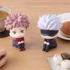Jujutsu Kaisen Chibi Figure Kit: Gojo Satoru & Itadori Yuji Car Decoration Piece, Cake Topper Decor, Animation Collector-Worthy Present