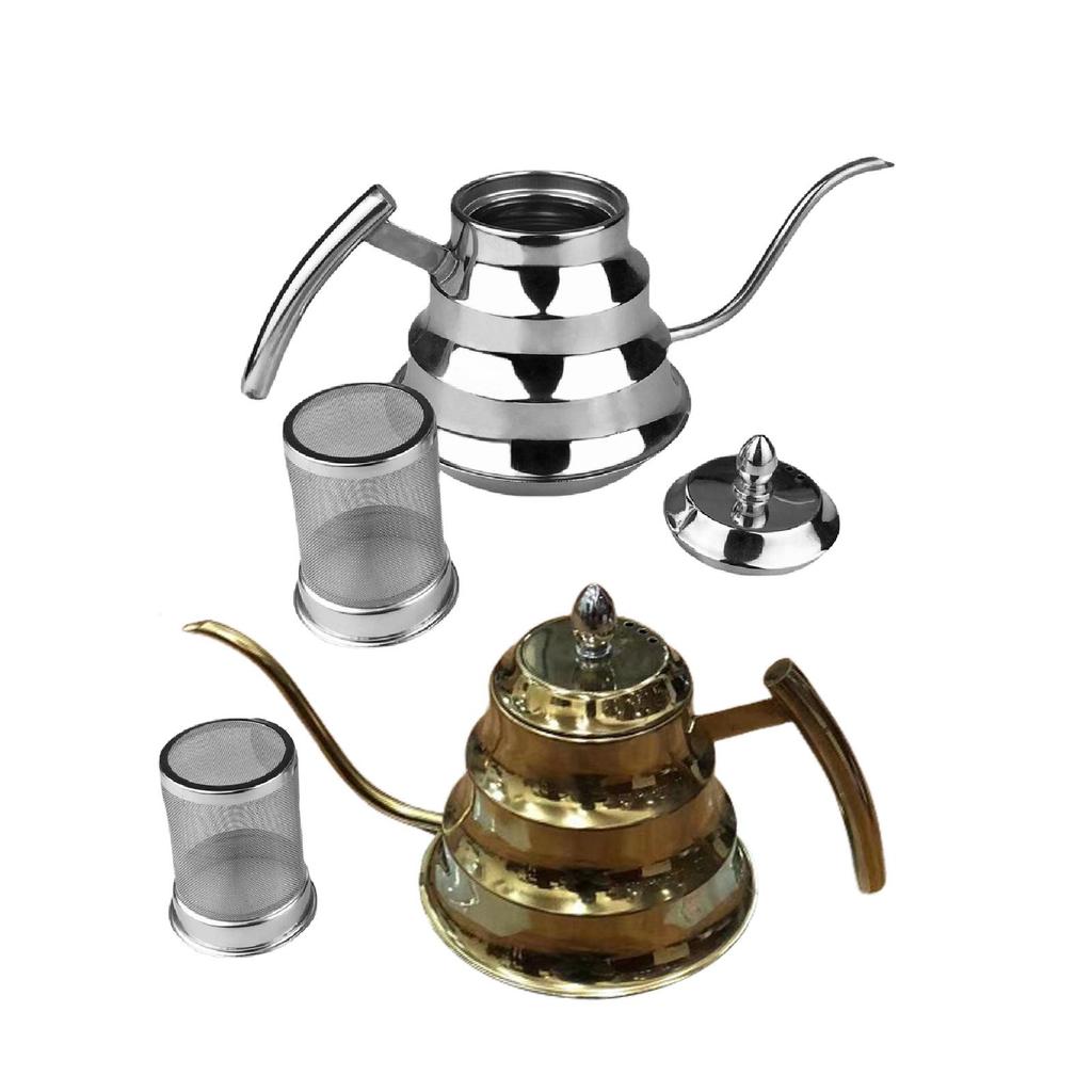 Coffee Kettle Drip Gooseneck Stainless Steel Pour Over Teapot Long Spout Filter Pot Water for