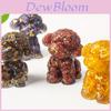 Teddy Dog Figurine Resin Art Crystal Decoration For Gift Giving And Home Decor