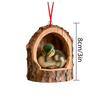 Christmas Wooden Tree Ornaments Forest Animals Bird Decoration Parrot Woodpecker Hummingbird Hanging Decor Home Holiday Gifts