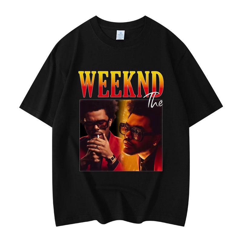 Rapper The Weeknd Graphic T Shirts Unisex Women Clothing Hip Hop Fashion Short Sleeve T Shirt High Quality Cotton Oversized Tshirt