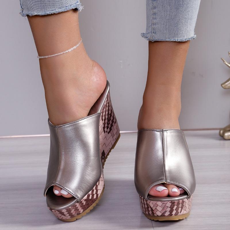 Fashion Chunky Super High Heels Women Slides Clogs Sandals Platform Shoes Pumps Female Flip Flop Ladies Slippers Sexy Sandalias Mujer
