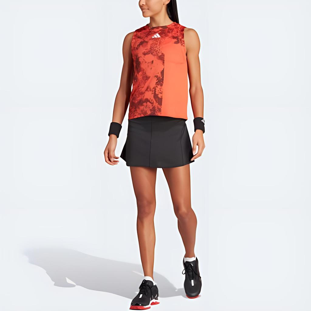 Adidas Paris Tennis Heat.Rdy Match Tank Top With Tie-Dye Print And Logo Women Tops Multicolor HY4081