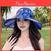Womens Sun Hat With Wide Brim And Breathable Polyester Material Summer Sunshade Cap For Beach And Park