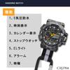CREPHA Pocket Carabiner Army Black [CREPHA] Watch, Watch, Digital/Analog, Waterproof, Stopwatch, Light, AZ-CB-AD079-BKG