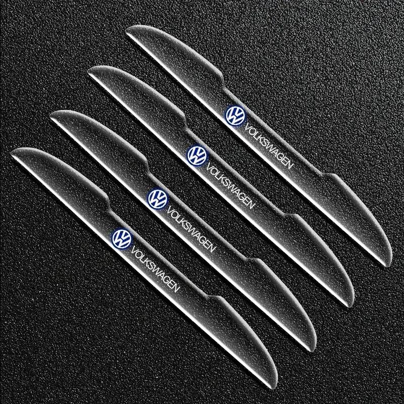Invisible Car Door Bowl Handle Protective Sticker Anti-collision Clear Strip Stickers for VW Volkswagen Golf Polo Passat Touran zr0