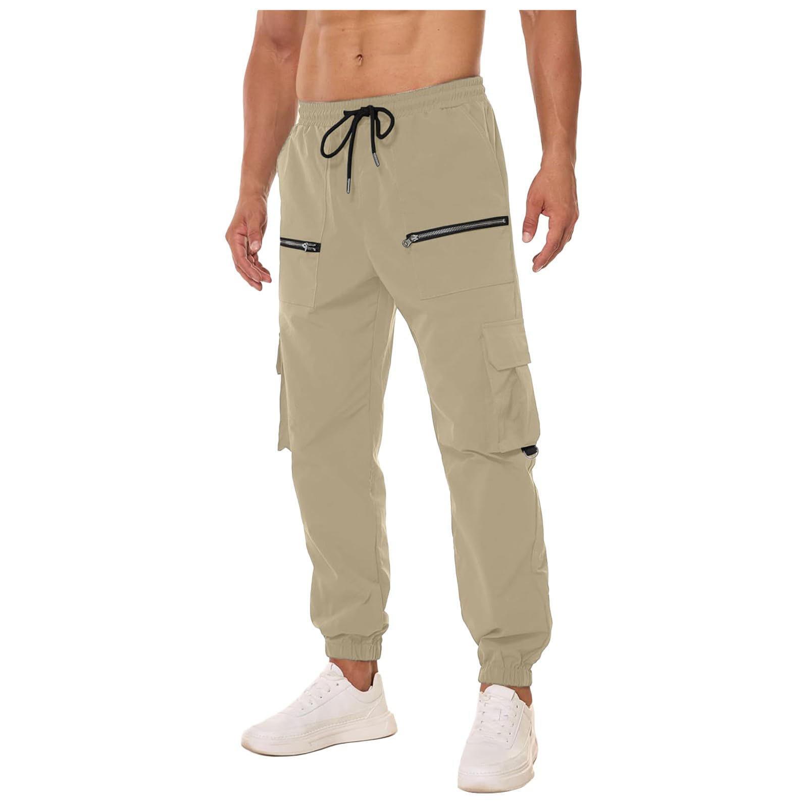 

Мужские комбинезоны, повседневные брюки с несколькими карманами и завязками, походные брюки, хлопковые саржевые брюки XL хаки