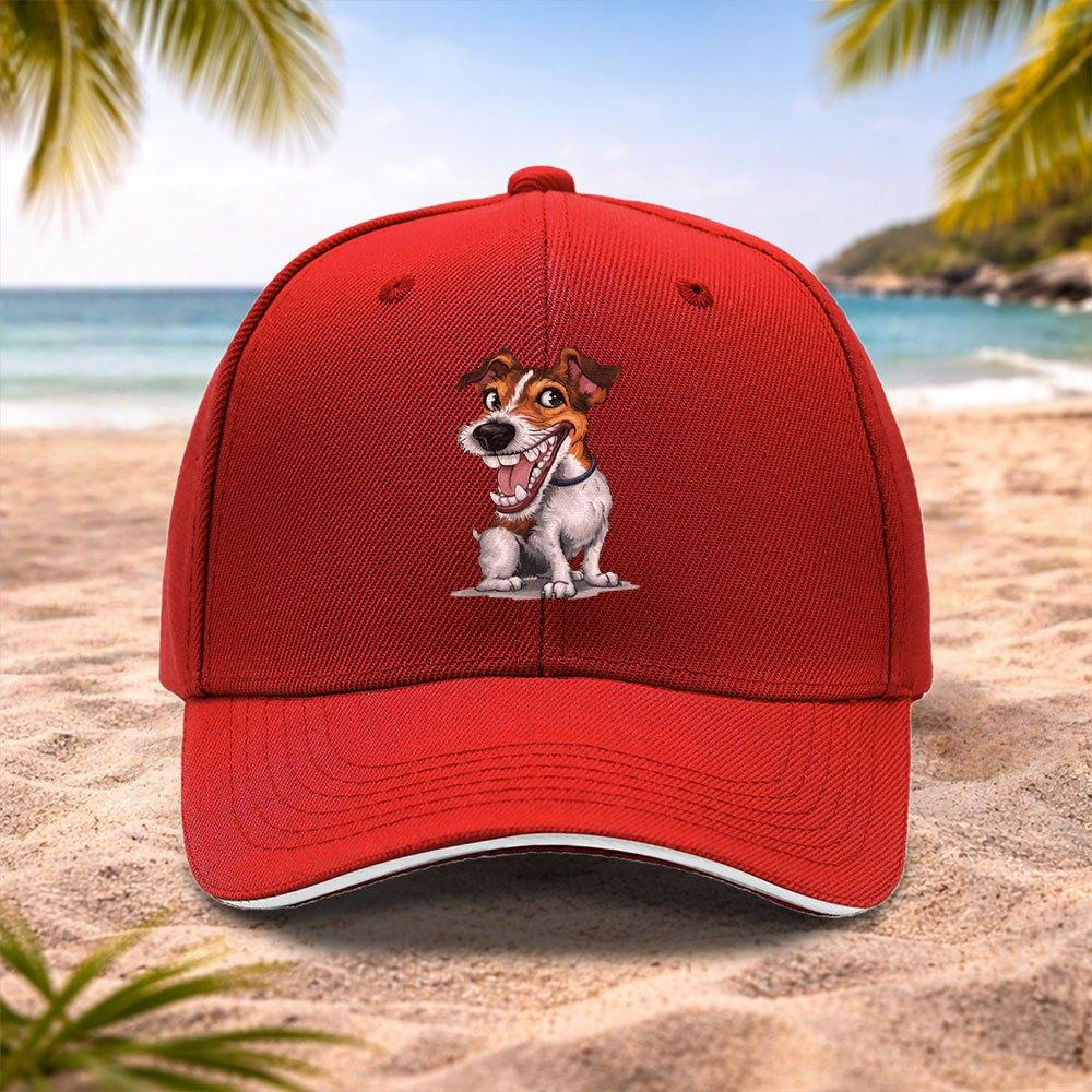 Jack Russell Terrier Cap  Adjustable Lightweight Baseball Hat with JRT Design Unisex Machine Washable Pet Lovers Gift