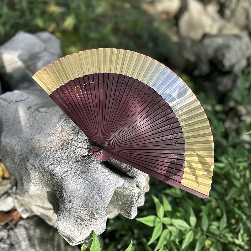 Skládací vějíř Retro čínský styl Dutý vějíř Svatba Ruční vějíř Voňavá párty Dekorace Dárek Domácí dekorace