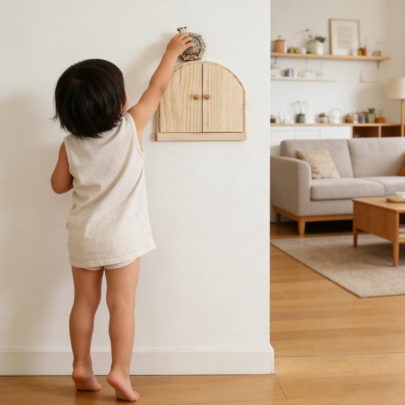 Copri Interruttori Moda Meccanismo di Sicurezza Si Fonde con la Decorazione Legno Naturale Durabilità e Facile Installazione