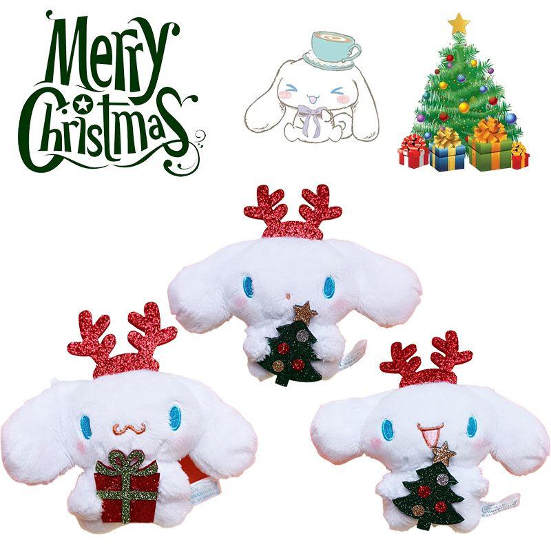 Christmas Plush Pendant Keychain Soft Durable Festive