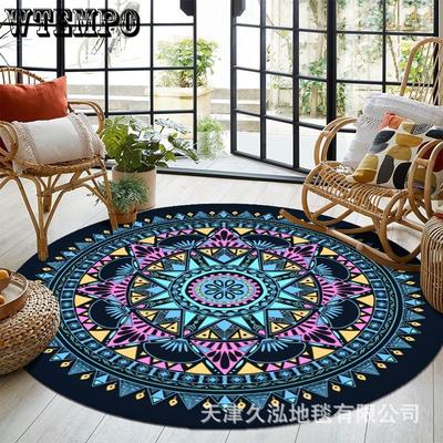 Living Room Round Carpet Bohemian Ethnic Style Bedroom Balcony Hanging Basket Carpet