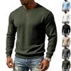 Men S Jacquard Crew Neck Long Sleeve Loose Casual Sweatshirt