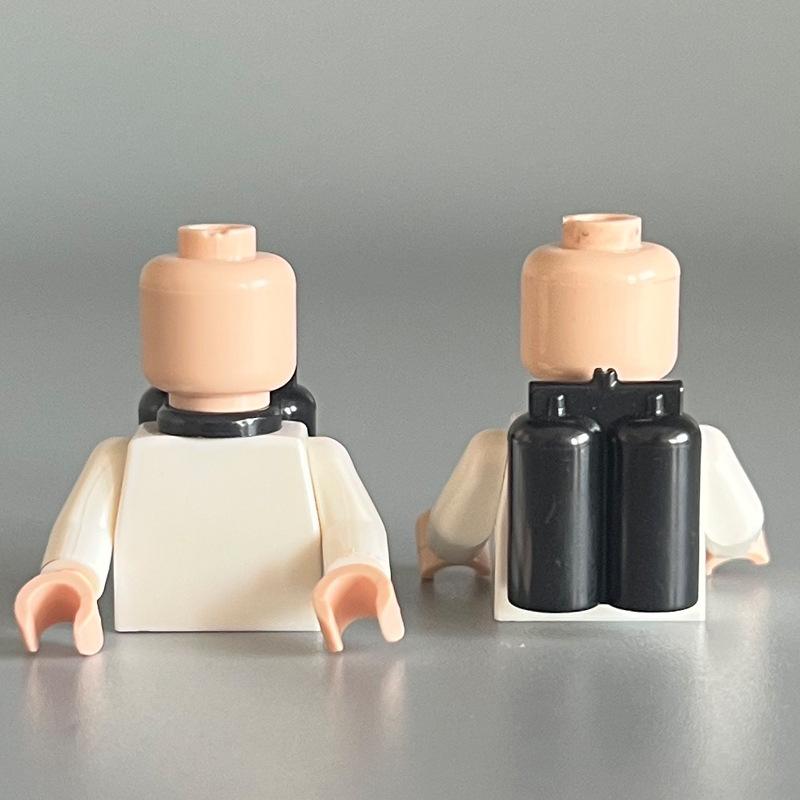 

Маленький будівельний блок, DIY пазл для складання, лялька з аксесуарами, подвійний кисневий балон, іграшка 0.1 кг