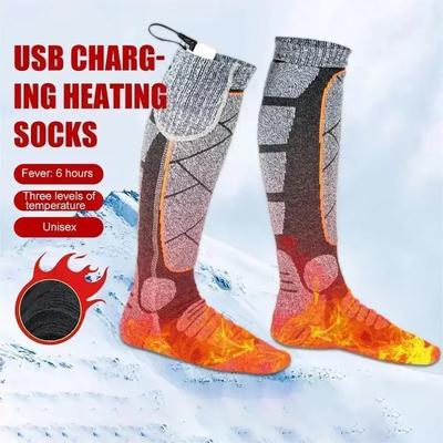 Intelligente Winter Elektrische Warme Socken Winddicht Anti-Kalt Skifahren Winter Beheizte Lange Socken Outdoor Camping Wandern Wärme Strumpf