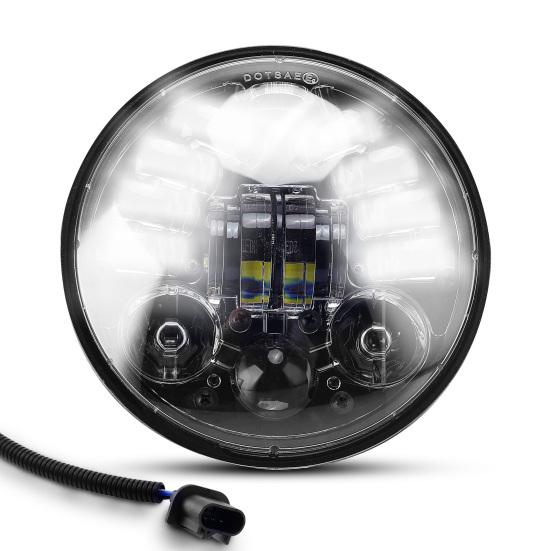 5.75 Inch LED Motorcycle Headlight IP67 Waterproof DRL Turn Signal Projection Headlamp