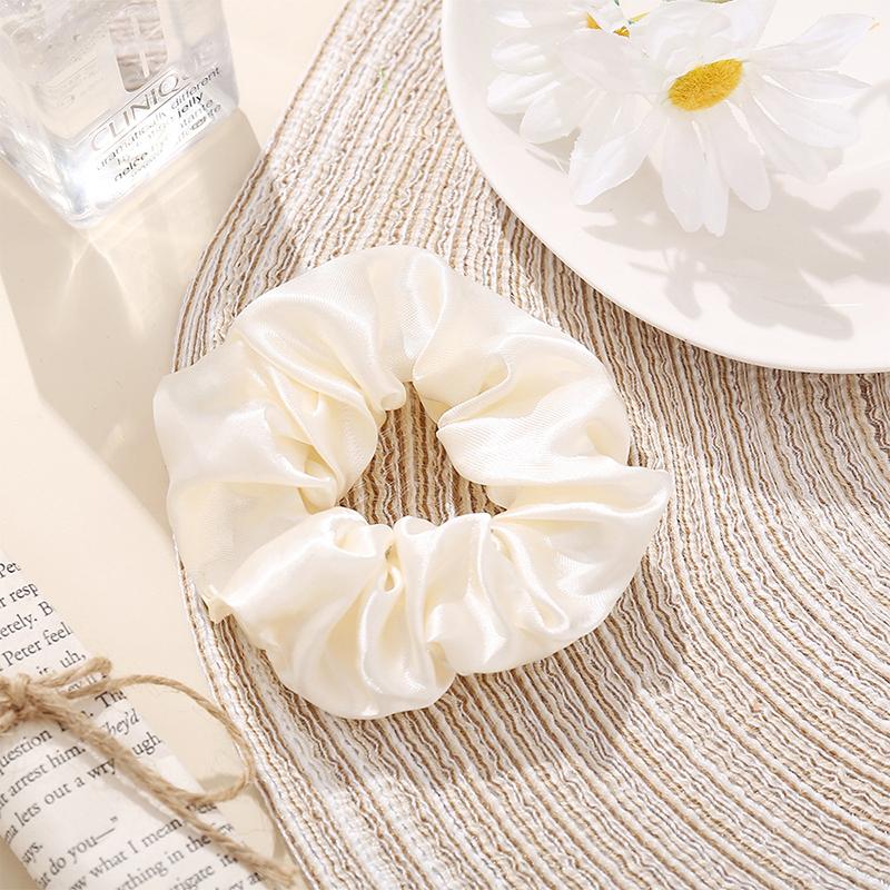Satin Scrunchies For Women Hair Ties Bands Elastic Handmade Hair Band Ponytail Holder Headband Hair Accessories