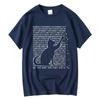 Men's High Quality T-shirt 100% Cotton Funny Cool Cat Design Print Summer Loose Short Sleeve for Men T-Shirt Male Tops Tees