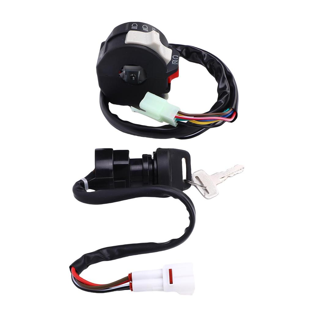 Handlebar Start Switch and Ignition Key Switch Replacement for Big Bear 250 YFM250 2007 2009 ATV 5LP 83973 01 00