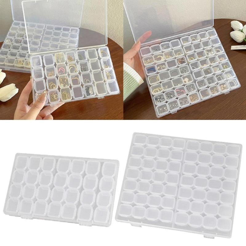 Versatile Clear Jewelry Storage Box Small Earrings Box Jewelry Organizers Perfect for Travel Home and Professional Use
