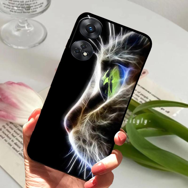 For Oppo Reno8 T 4G 5G Case Reno8T 8T Cool Fashion Soft Silicone TPU Phone Cover For OPPO Reno8 4G 5G Shockproof Bumper Fundas