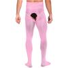 Meias-Calças Masculinas Transparentes Sem Virilha Brilhantes Lisas Cintura Média Leggings Elásticas Meias-Calças Transparentes Leves