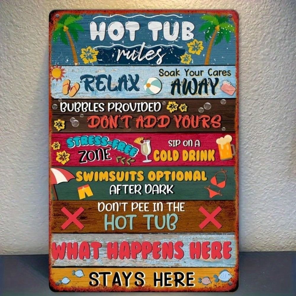 Tin Sign Art Metal Wall Decor 20x30cm Retro Vintage Painting
