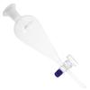 Borosilicate Glass 125 ML Conical Separatory Funnel - Separatory Funnel Pear Funnels with PTFE Stopcock, Laboratory Heavy Wall Conical Separatory