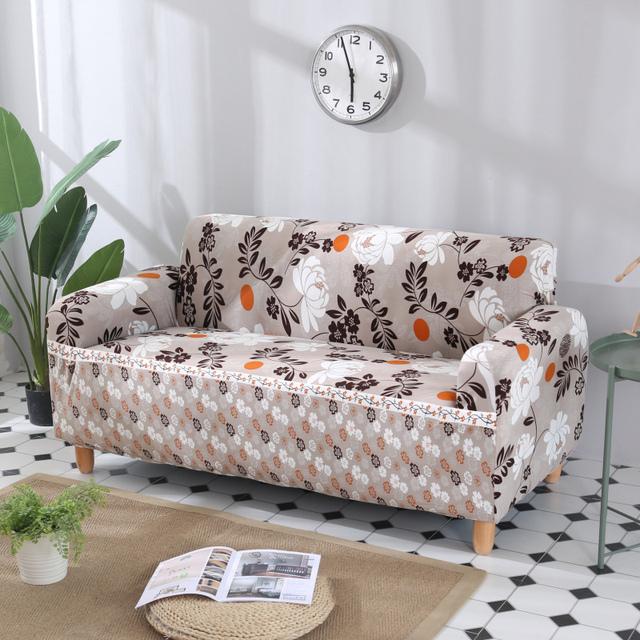 Spandex Elastic Couch Cover Tight Wrap All-Inclusive Sofatrekk For Stue Seksjonsmøbler Sofa Slipcover 1 /2 /3 /4seter