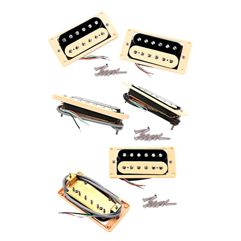 Double Coil Pickup Bridge & Neck Pickups Set Electric Guitar Humbuckers Pickups Electric Guitar Accessories Easy Install