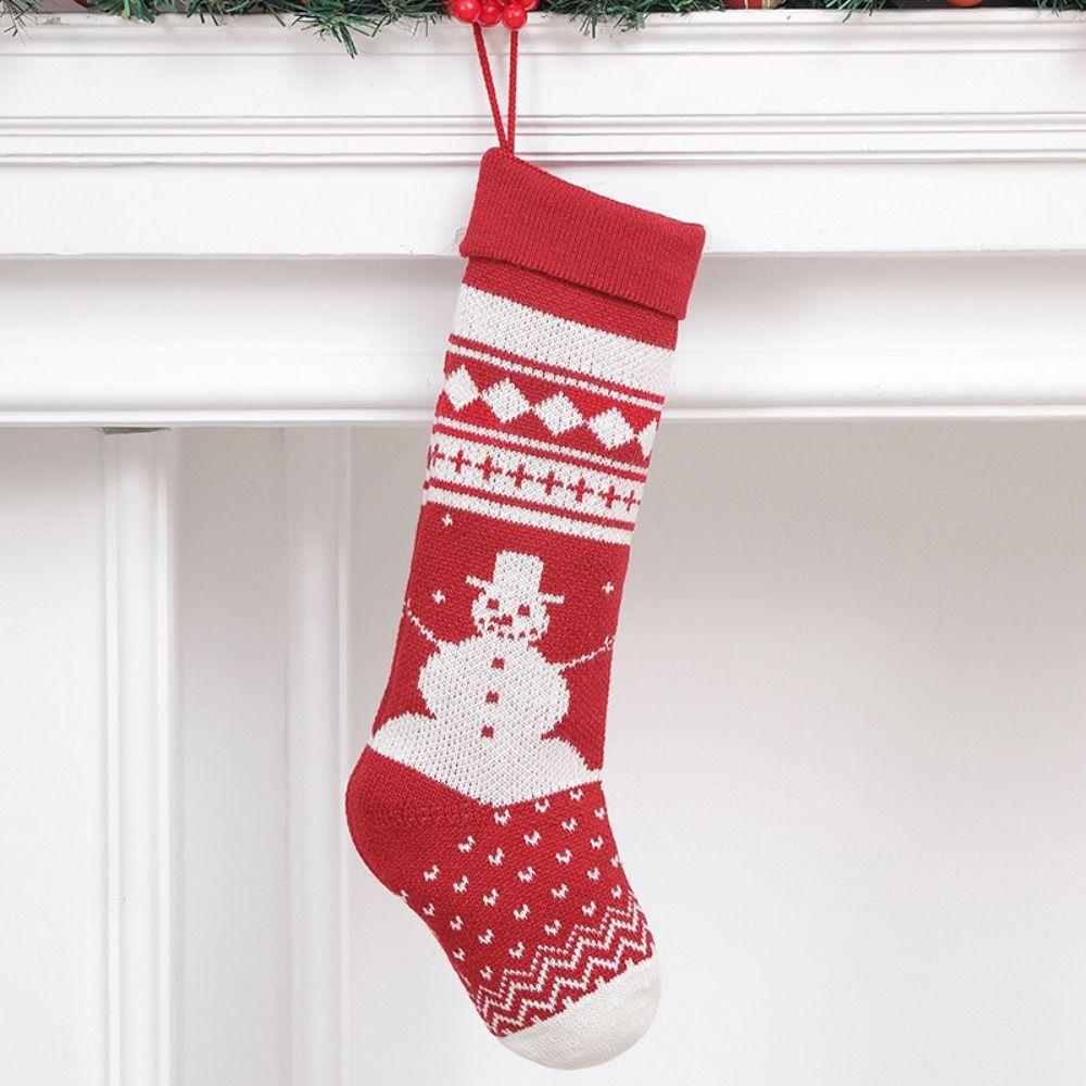 Xmas Tree Ornaments Christmas Gift Sock Hanging Gift Bag  Christmas Decor