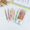 Three-Color Gradient Rainbow Pen - Dreamy Rotating Neutral Marker for Students