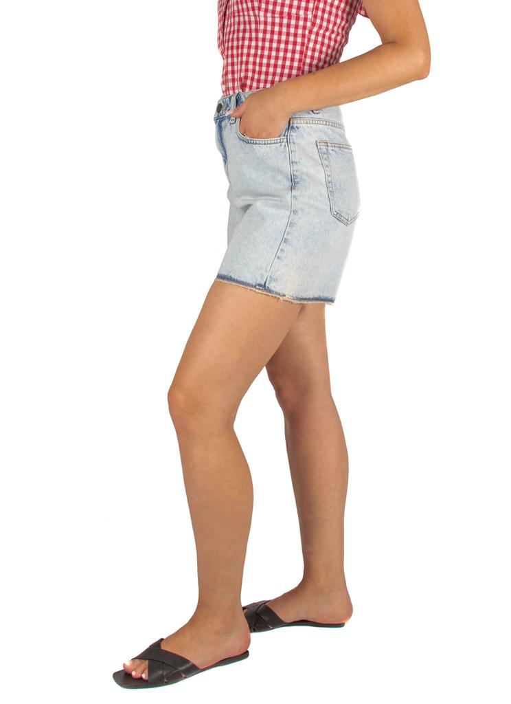 Krótkie Spodenki Jeansowe Damskie Wysoki Stan Szorty Modne Dżins 34 Xs Firi