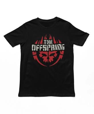 The Offspring Schädel Logo Herren T-Shirt Rock and Roll Musik Klassisches T-Shirt Neu Schwarz