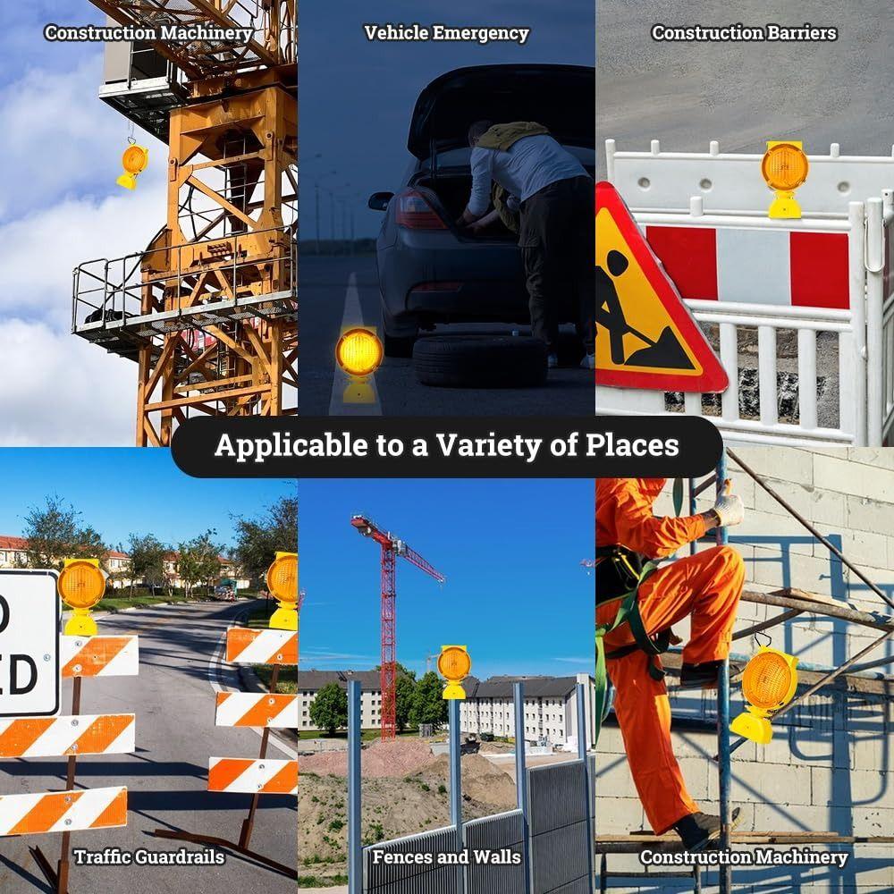 High Brightness LED LED Strobe Construction Light Solar Barricade Warning Light  Outdoor