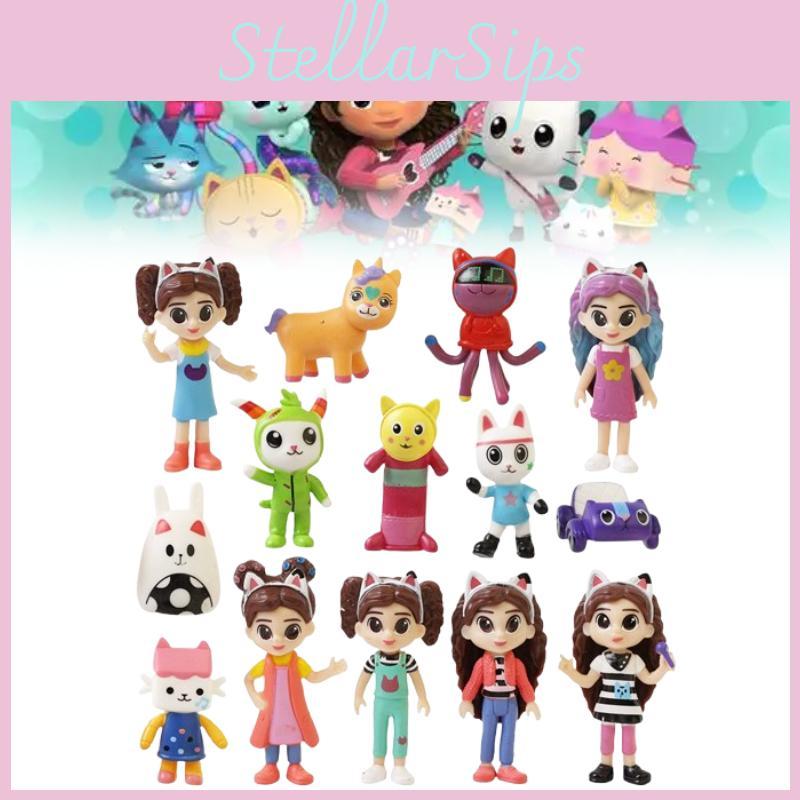 Pvc Dollhouse Gabbys Action Figures Model Toy Desktop Decoration Gift Anime