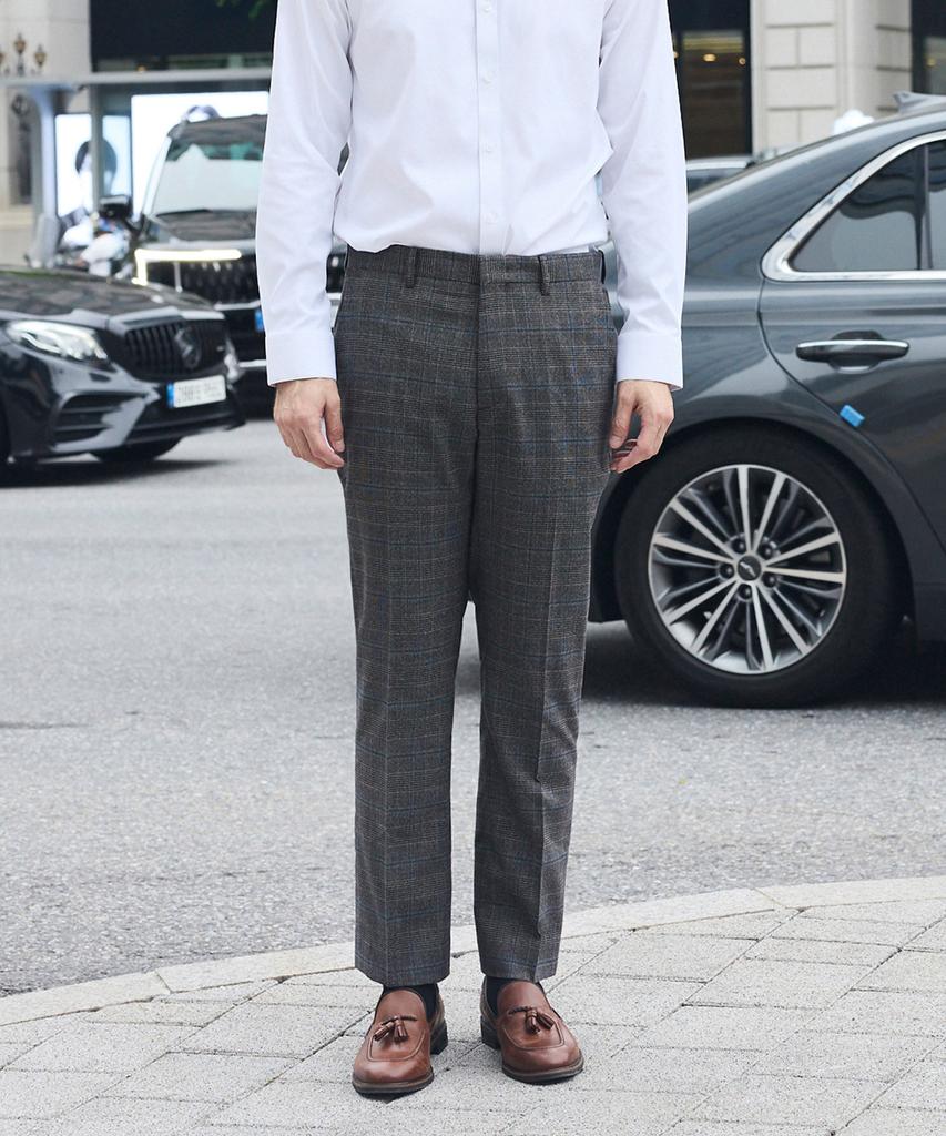 STCO Easy-Care Double-Breasted Suit Setup Brown (Classic Fit)_Ssjud52Set (B Type)