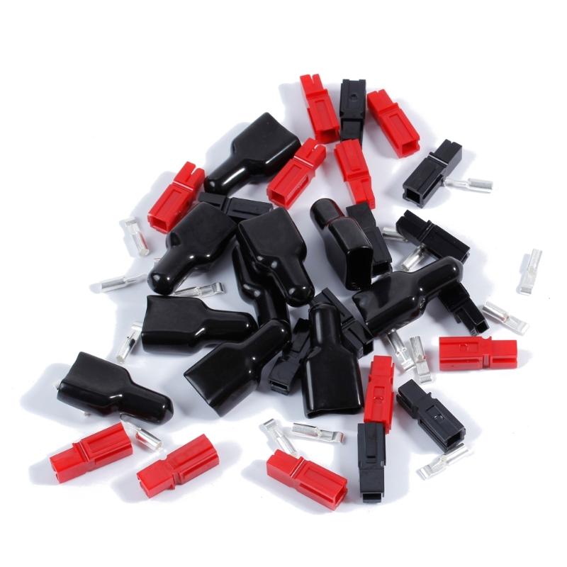 

Industrial Grade 45A Battery Quick Coupling Plugs Powerpoles Connector 600V Electrical Parts FireproofSheath 10Pairs 1