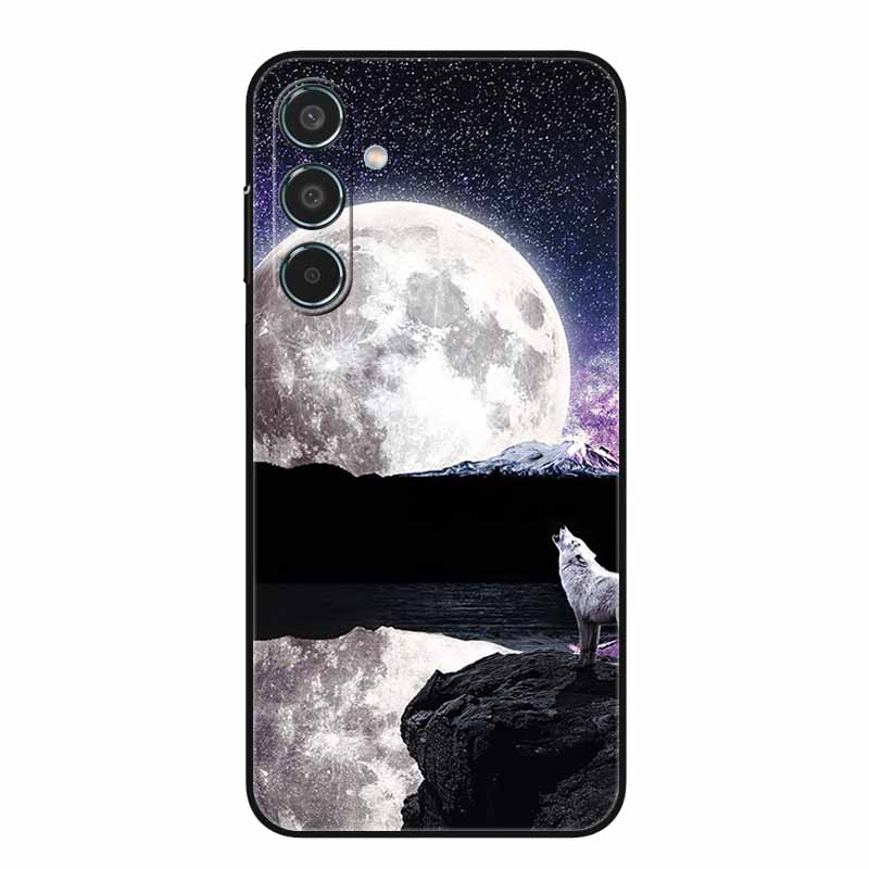 For Samsung Galaxy A55 5G Case Black TPU Silicone Soft Covers for SamsungA55 A 55 A15 A25 A35 5G Phone Shell A 15 4G Bumper Capa
