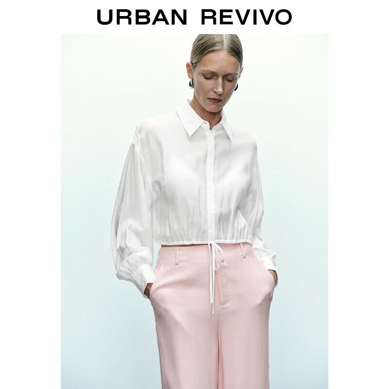 

UR Women s Drawstring Long Sleeve Open Shirt M