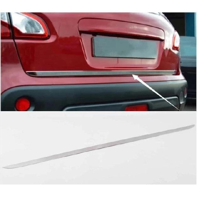 For Nissan Qashqai J10 2007 2008 2009 2010 2011- 2013 Rear Door Trunk Lid Tailgate Strips Trims Sticker Car Styling Accessories