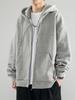 Men's Autumn/Winter Pure Cotton Cardigan Hoodie - American Trend, Hong Kong Style, Loose Heavyweight Jacket