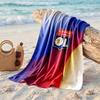 Lyon FC Baskılı Mikrofiber Plaj Havlusu Hızlı Kuruyan Emici Büyük Havlu Plaj Yüzme Seyahat İçin