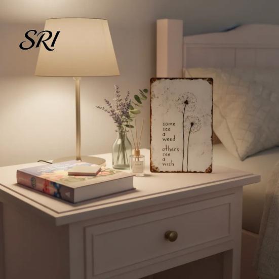Living Room Dandelion Sign Metal Wall Decoration Vintage Rusty Wish Theme Decor Art Indoor Outdoor Home Office Decorative