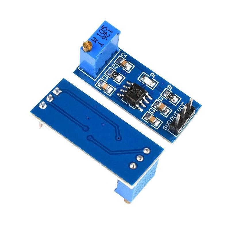 NE555 pulse frequency, duty cycle adjustable module,square/rectangular wave signal generator,stepping motor driver 5v-12v