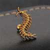 Stainless Steel Centipede Studs Earrings Vintage Geometric Personality for Women Men Ear Bone Nails Jewelry Gift