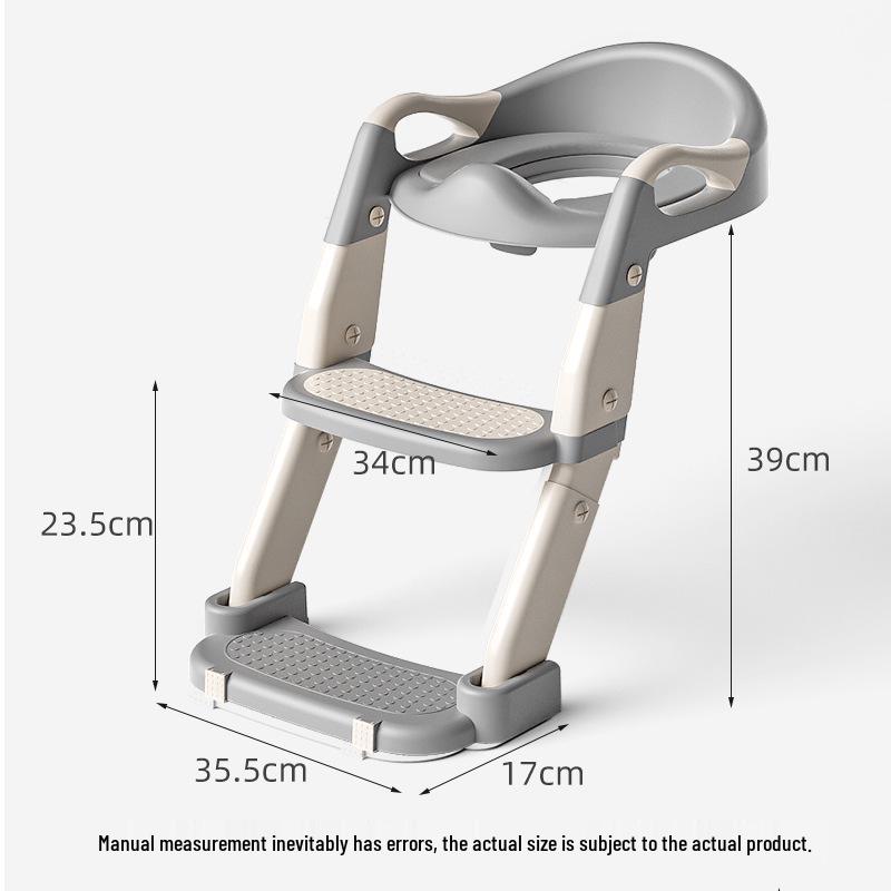 Children's Potty Ladder with Handrails and Folding Frame