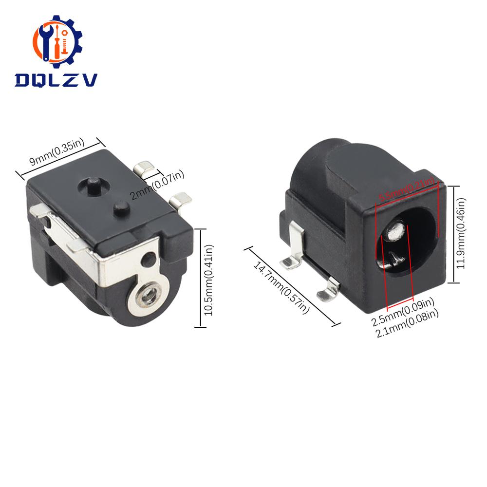 DC-050 SMD DC050 5.5*2.1mm DC Power Jack Connector 5.5 x 2.5 mm socket DC050 5.5*2.1mm 5.5*2.5mm 2.1 / 2.5 socket