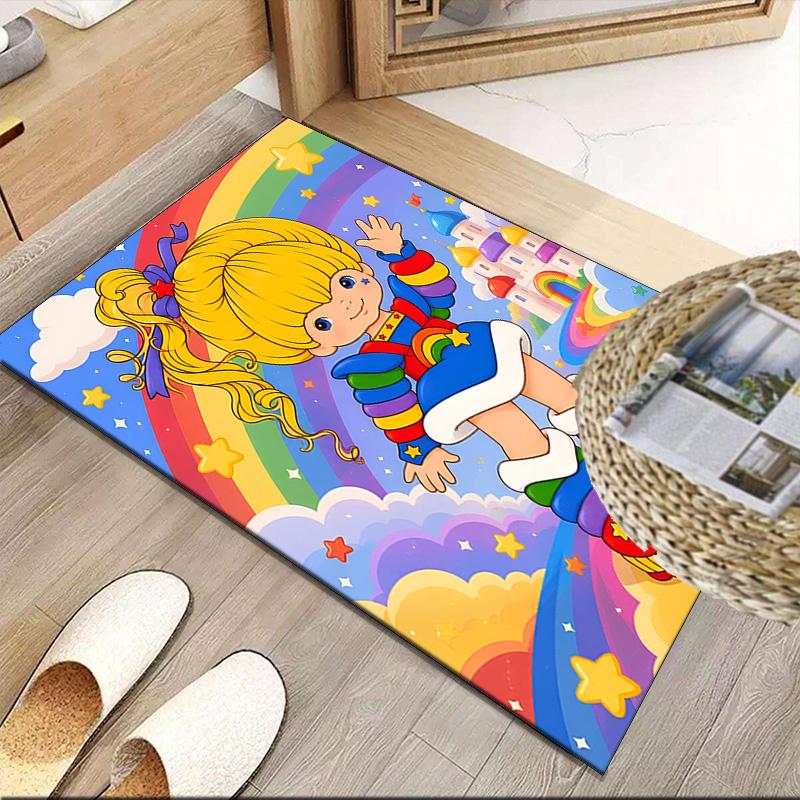 Rainbow Adventure Carpet, Kitchen Rugs, Yoga Mat, Non-Slip Mats, Rug for Bathroom, Living Room bedroom, Camping Rugs Christmas Gift