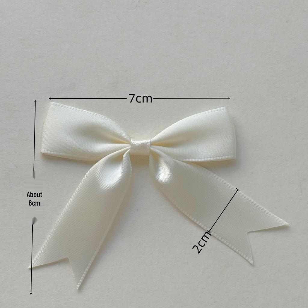 Double-Layer 8-Minute Polyester Swallowtail Ribbon Waist Bow and Headdress Accessory